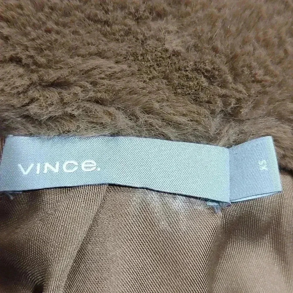 Vince Faux Fur Zip Hoodie - extra small, Sand Dollar - Picture 11 of 12